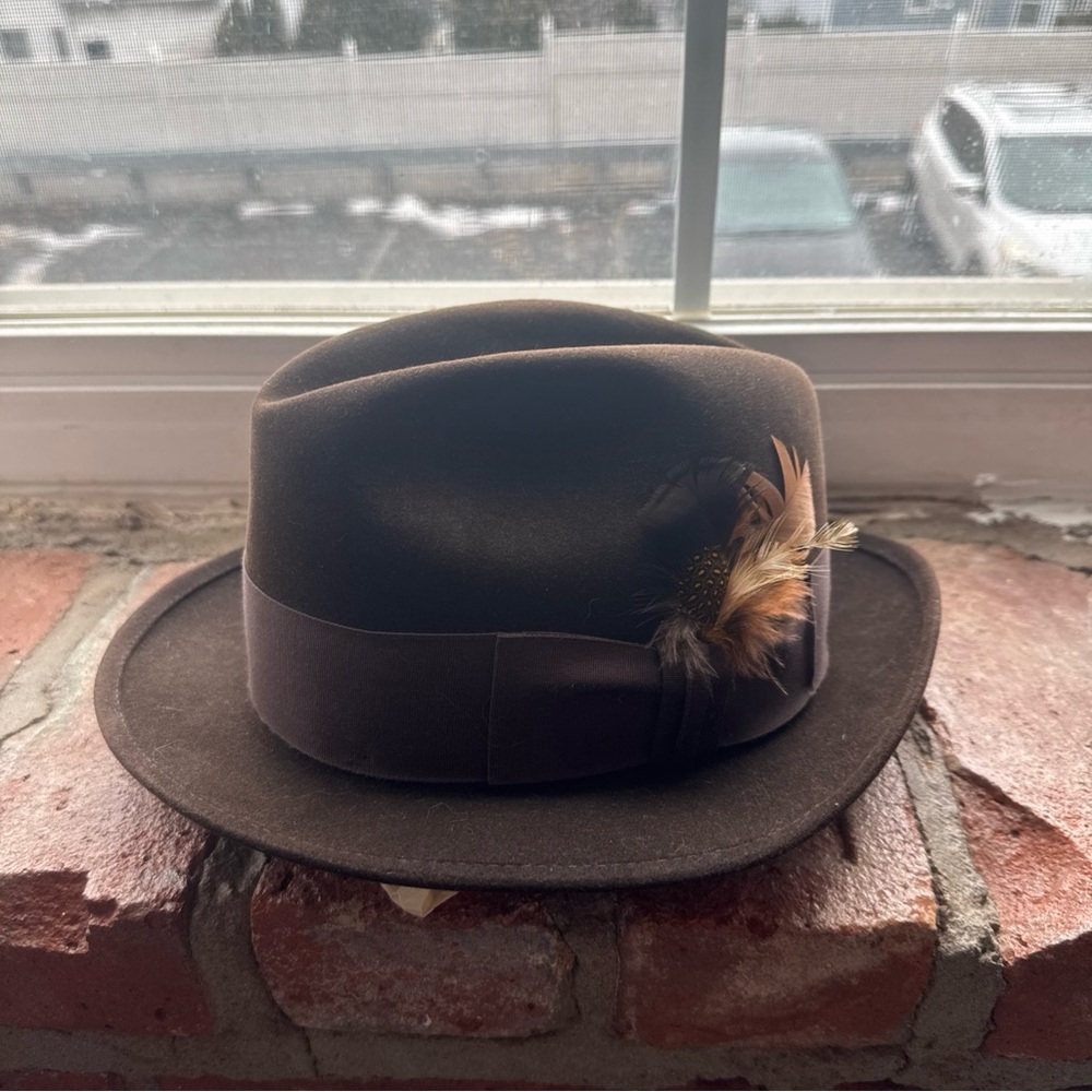 VINTAGE Mallory Torino Quality Wool Fedora Hat Unisex